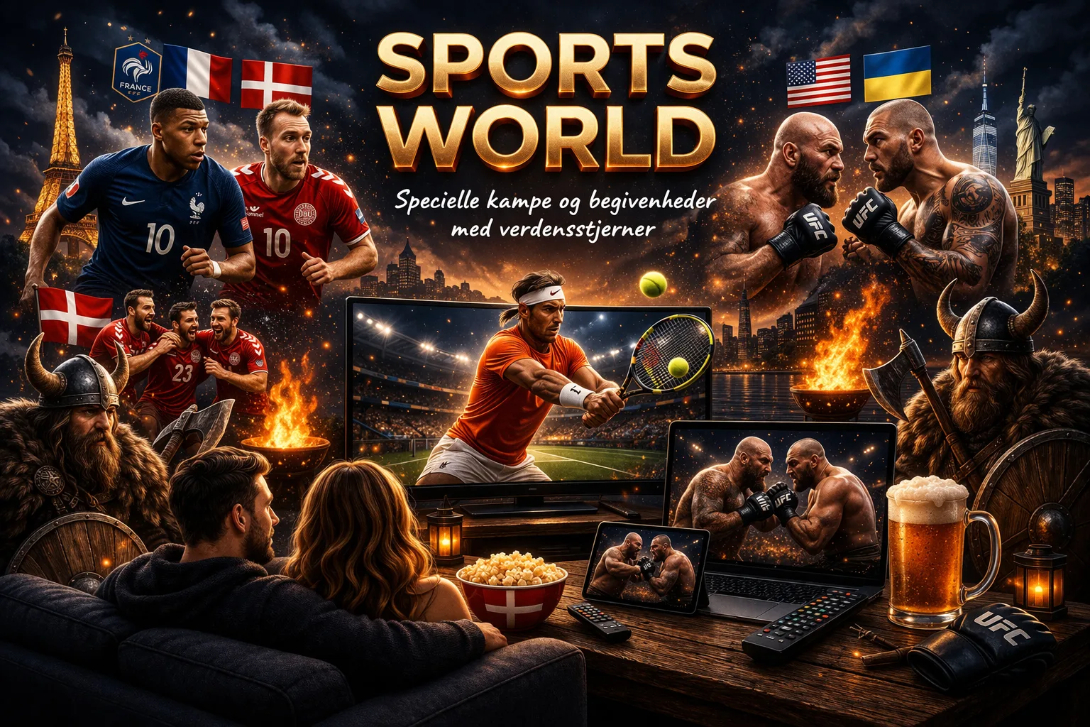 Sports World 2026 — stream al sport live med IPTV Danmark