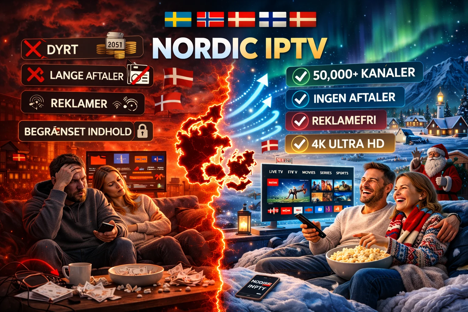 Nordic IPTV 2026 — DR, SVT og NRK med dansk licens